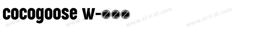 cocogoose w字体转换